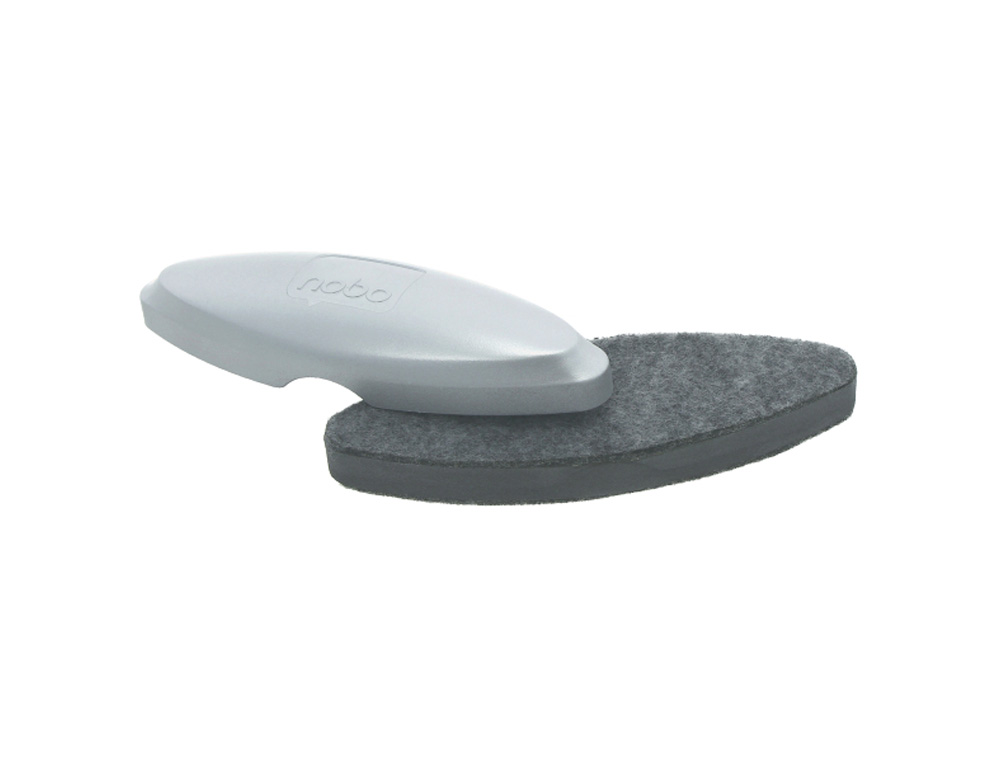 BORRADOR NOBO MAGNETICO PARA PIZARRA CRISTAL COLOR PLATA