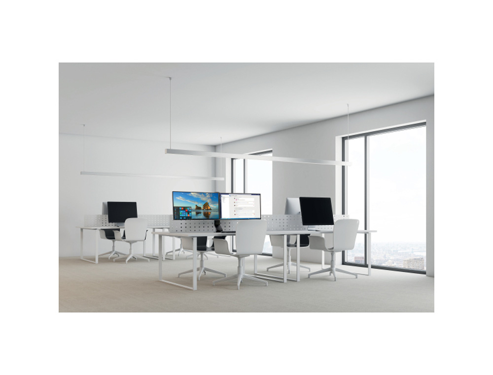 BRAZO KENSINGTON SMARTFIT SPACE SAVING AJUSTABLE ALTURA PARA DOS MONITORES HASTA 27