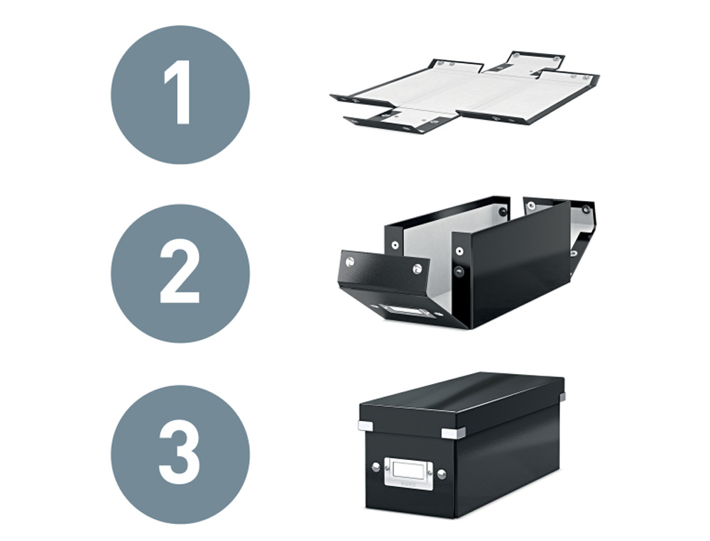 CAJA DE ALMACENAMIENTO LEITZ CLICK&STORE CD BOX COLOR TURQUESA 143X147X352 MM