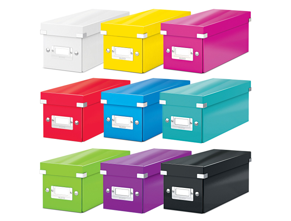 CAJA DE ALMACENAMIENTO LEITZ CLICK&STORE CD BOX COLOR TURQUESA 143X147X352 MM