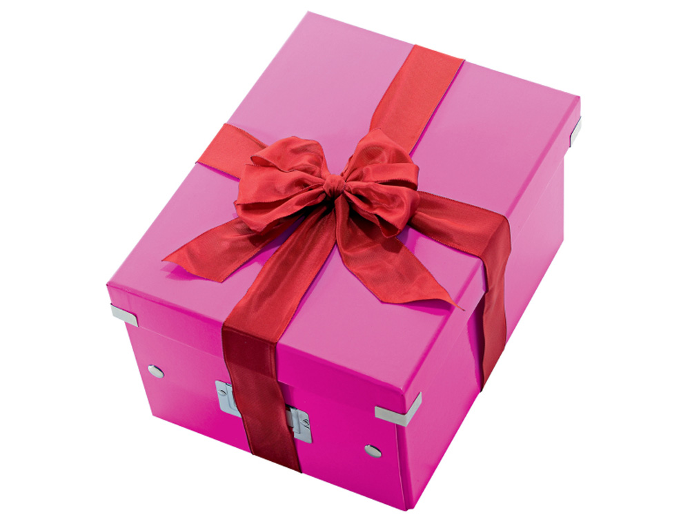 CAJA DE ALMACENAMIENTO LEITZ CLICK&STORE MEDIANA COLOR FUCSIA 281X200X369 MM