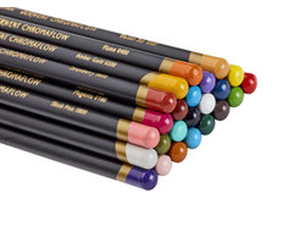 LAPICES DE COLORES DERWENT CHROMAFLOW CAJA METALICA 24 UNIDADES COLORES SURTIDOS
