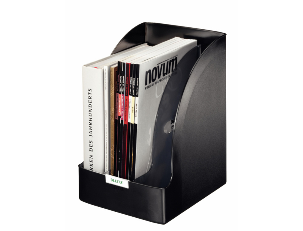 REVISTERO LEITZ EXCLUSIVE PLUS JUMBO POLIESTIRENO COLOR NEGRO 213X321X250 MM