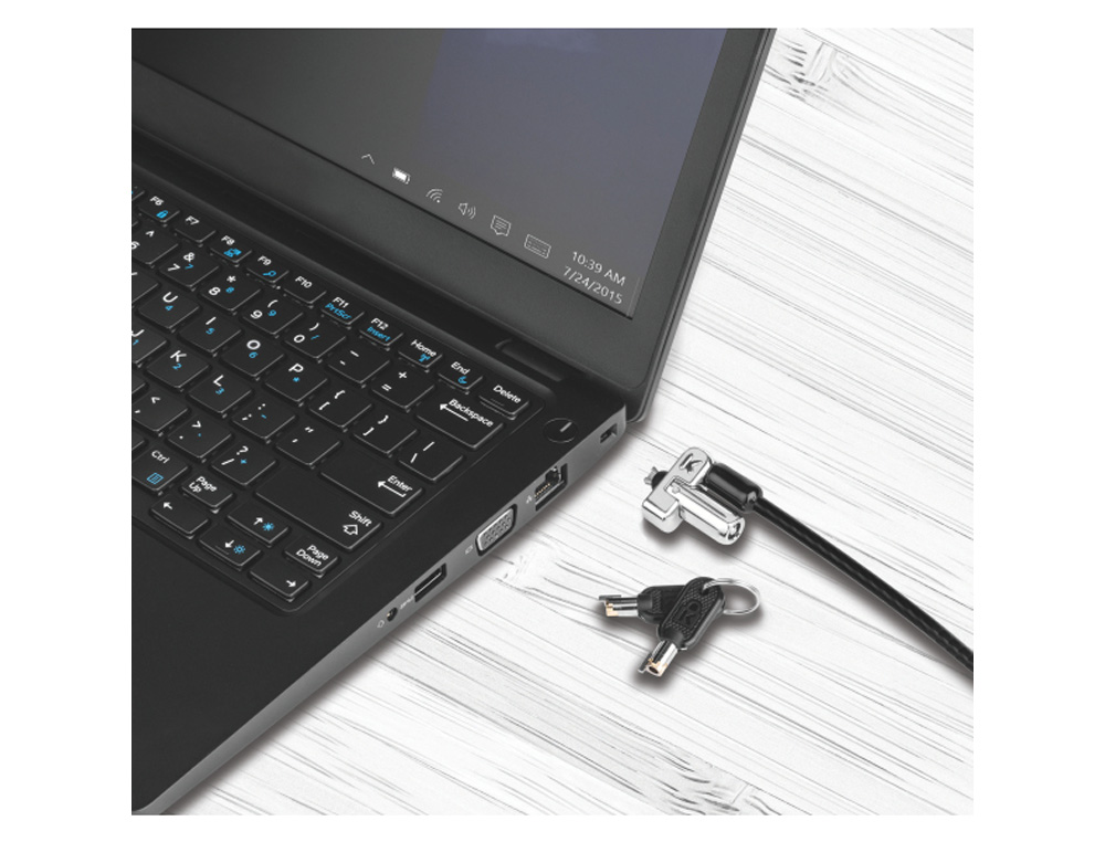 CANDADO KENSIGTON CON LLAVE N17 PARA ORDENADORES PORTATILES DELL