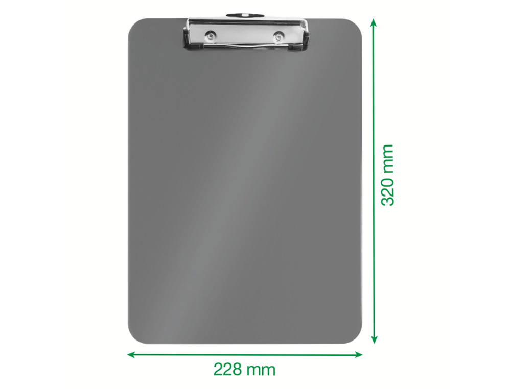 CARPETA LEITZ WOW PLASTICO RIGIDO DIN A4 CON PINZA SUPERIOR COLOR BLANCO