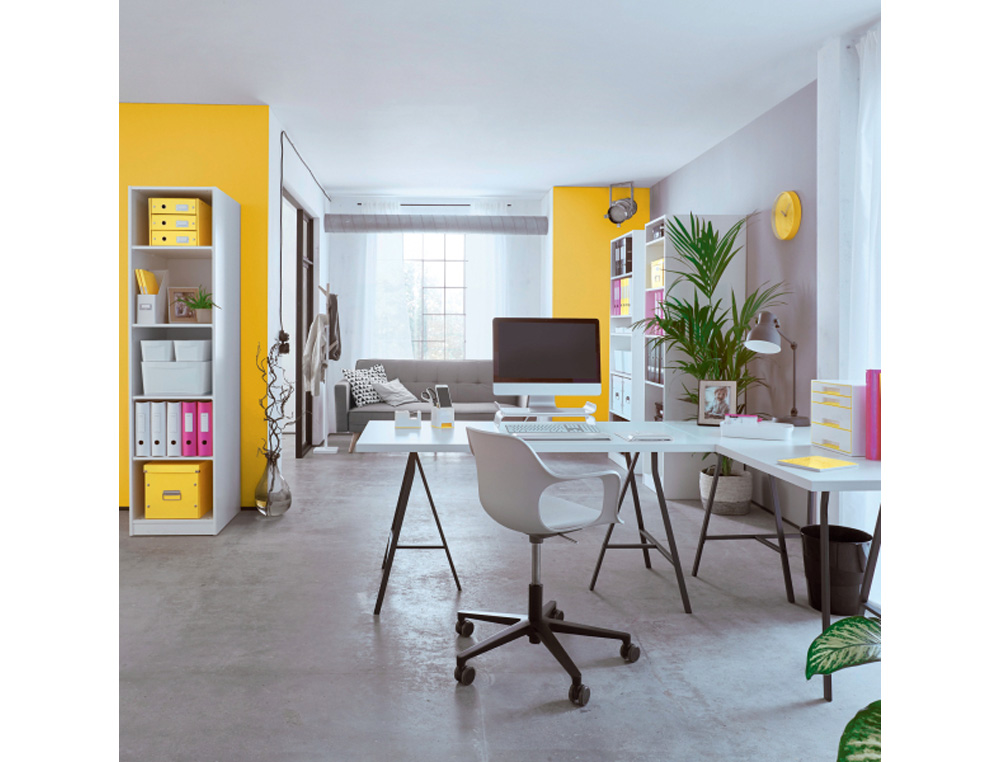 CARPETA LEITZ WOW PLASTICO RIGIDO DIN A4 CON PINZA SUPERIOR COLOR AMARILLO