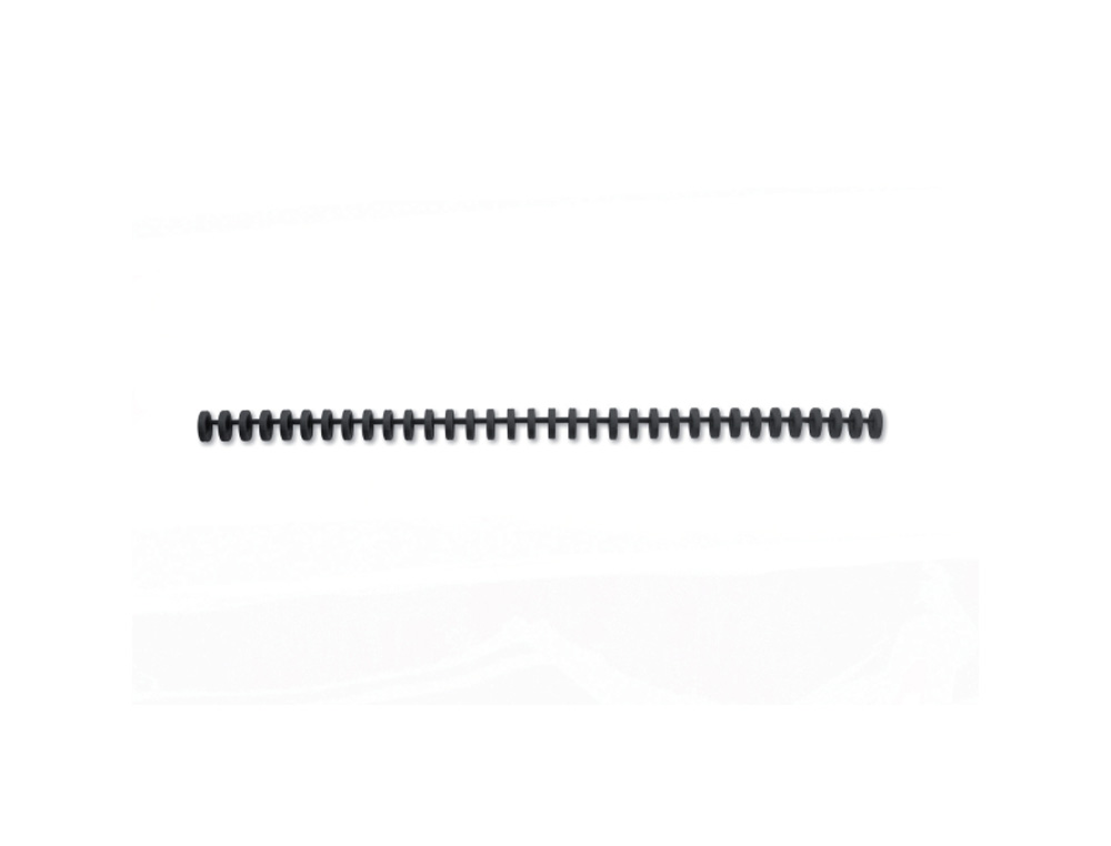 CANUTILLO GBC IBICLICK PLASTICO NEGRO 8 MM CAJA DE 50 UNIDADES