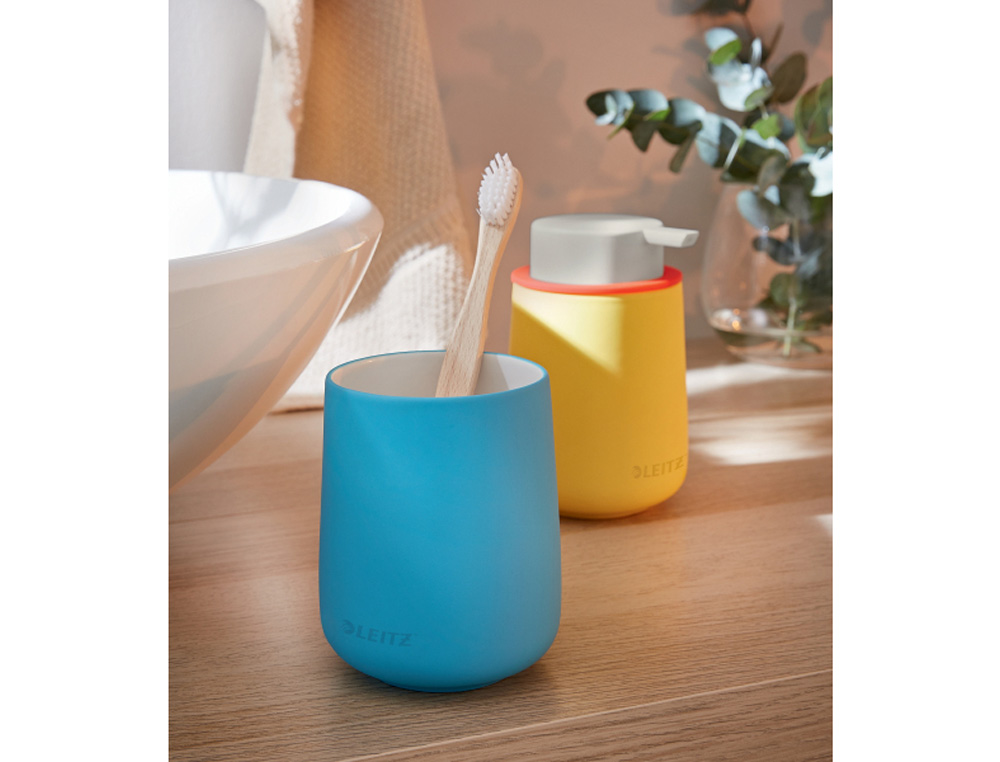 CUBILETE PORTALAPICES LEITZ COSY PLASTICO COLOR AZUL