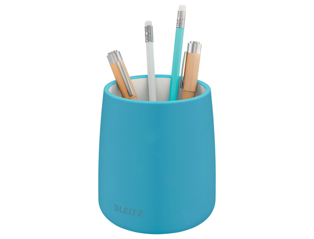 CUBILETE PORTALAPICES LEITZ COSY PLASTICO COLOR AZUL