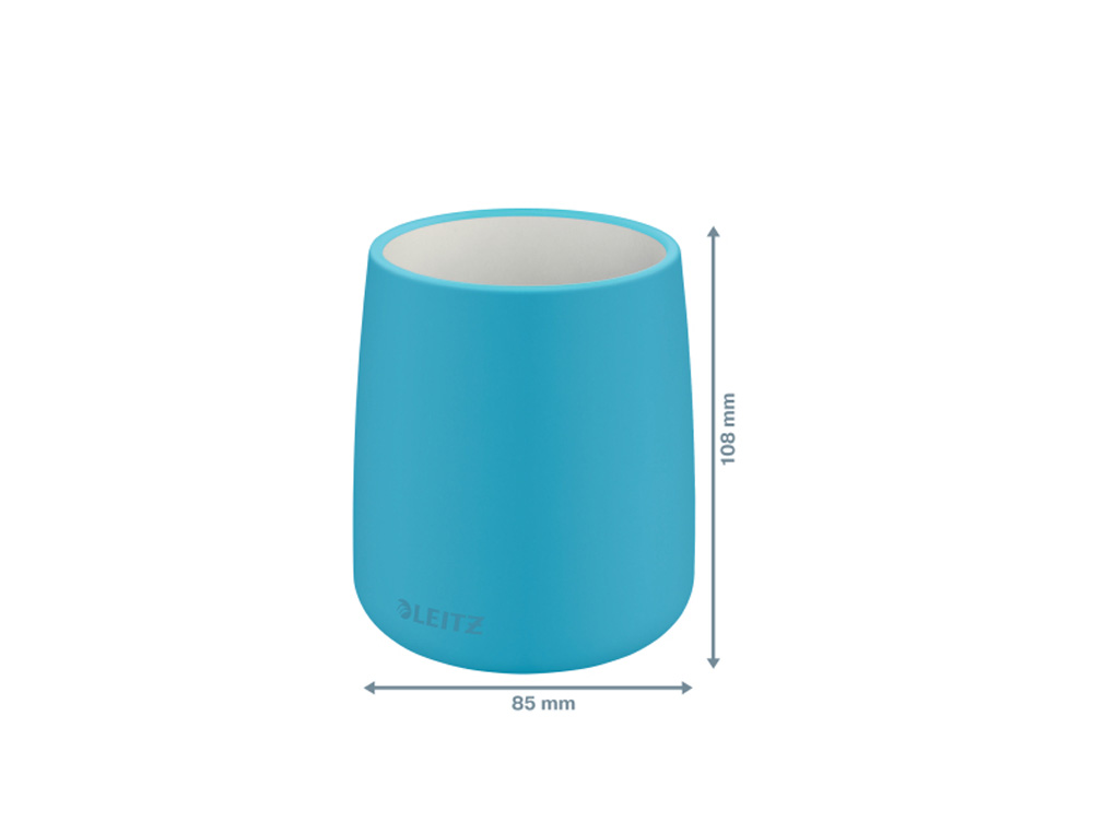 CUBILETE PORTALAPICES LEITZ COSY PLASTICO COLOR AZUL