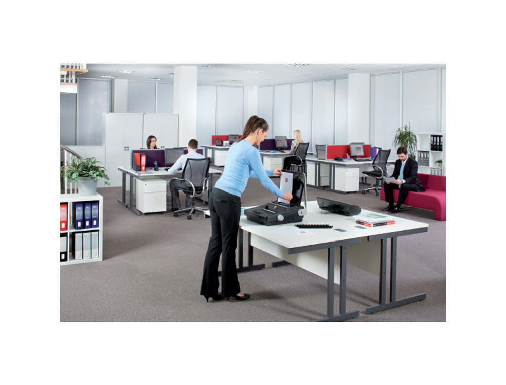 ENCUADERNADORA CANUTILLO GBC COMBBIND C340 PERFORA 25HOJAS DIN A3 VERTICAL/DIN A4/DIN A5 ENCUADERNA HASTA 450 HOJAS