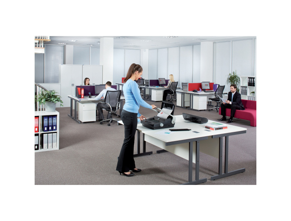 ENCUADERNADORA CANUTILLO GBC COMBBIND C340 PERFORA 25HOJAS DIN A3 VERTICAL/DIN A4/DIN A5 ENCUADERNA HASTA 450 HOJAS