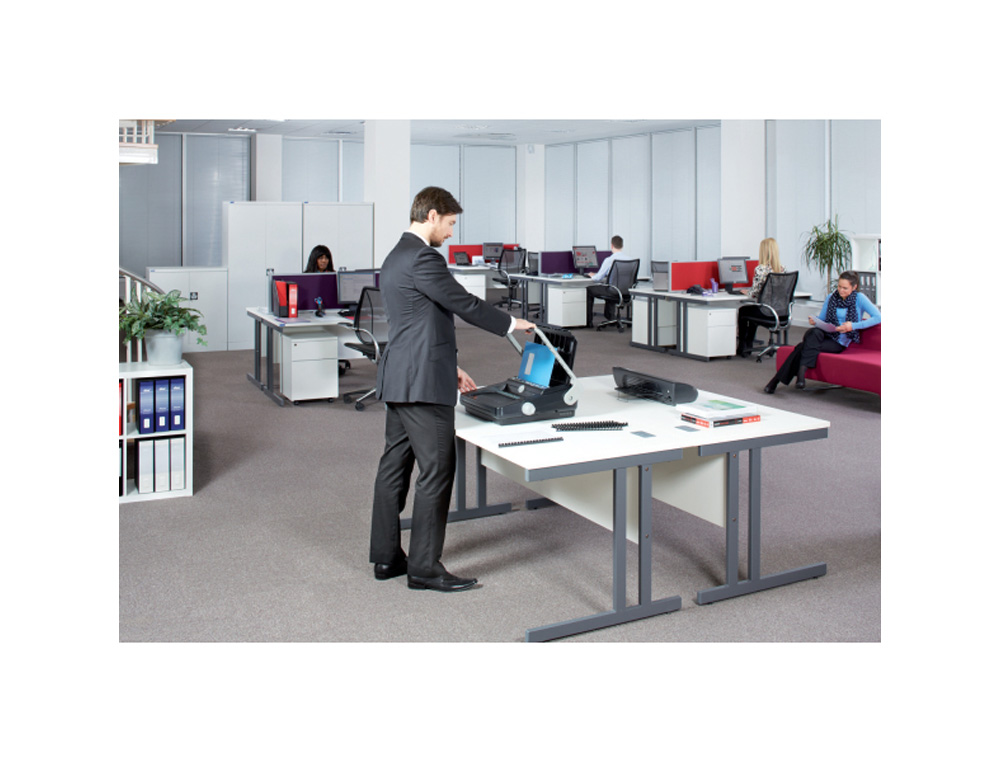 ENCUADERNADORA CANUTILLO GBC COMBBIND C340 PERFORA 25HOJAS DIN A3 VERTICAL/DIN A4/DIN A5 ENCUADERNA HASTA 450 HOJAS