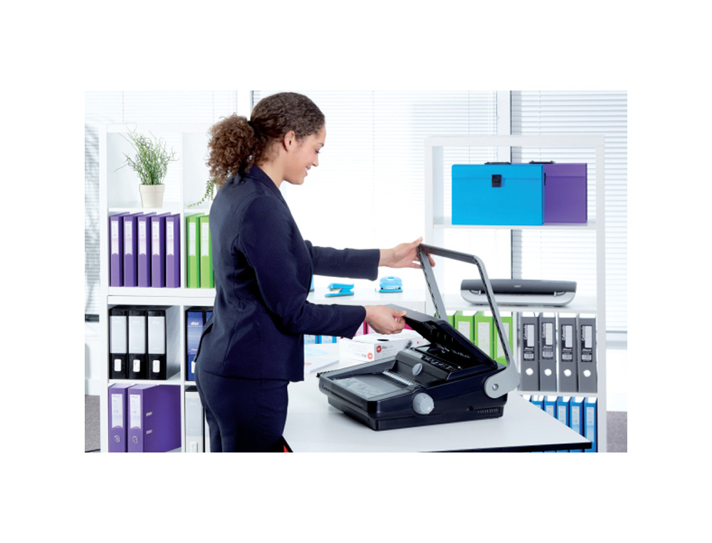 ENCUADERNADORA CANUTILLO GBC COMBBIND C340 PERFORA 25HOJAS DIN A3 VERTICAL/DIN A4/DIN A5 ENCUADERNA HASTA 450 HOJAS