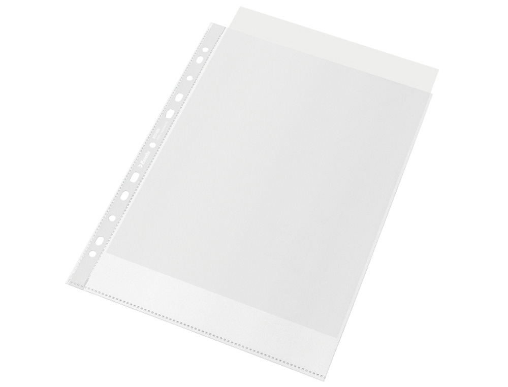 FUNDA MULTITALADRO ESSELTE POLIPROPILENO 70 MC RECICLADO PIEL DE NARANJA DIN A4 11 TALADROS CON REFUERZO CAJA DE
