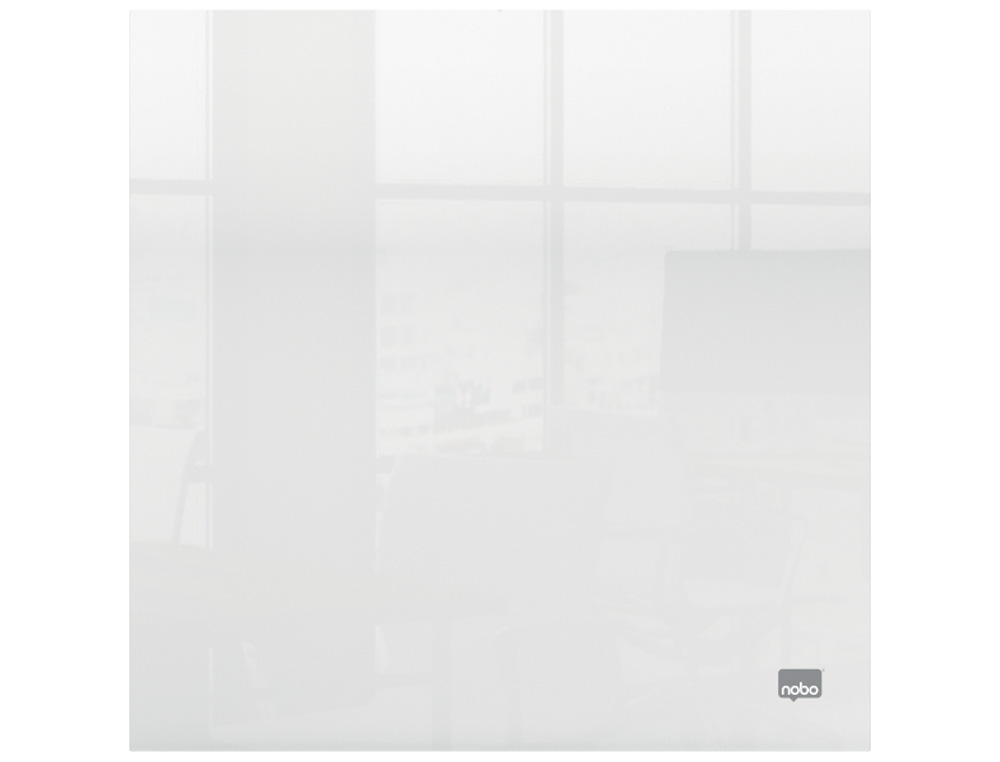 PIZARRA BLANCA NOBO ACRILICA SOBREMESA O MURAL TRANSPARENTE CON ROTULADOR 300X300 MM