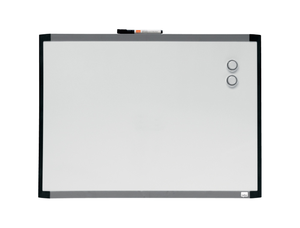 PIZARRA BLANCA NOBO MAGNETICA MARCO DOS TONOS COLOR 585X430 MM
