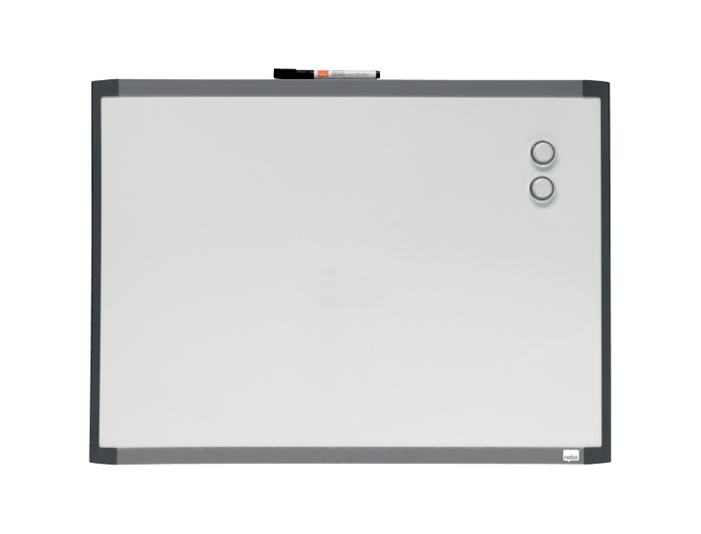 PIZARRA BLANCA NOBO MAGNETICA MARCO DOS TONOS COLOR 585X430 MM