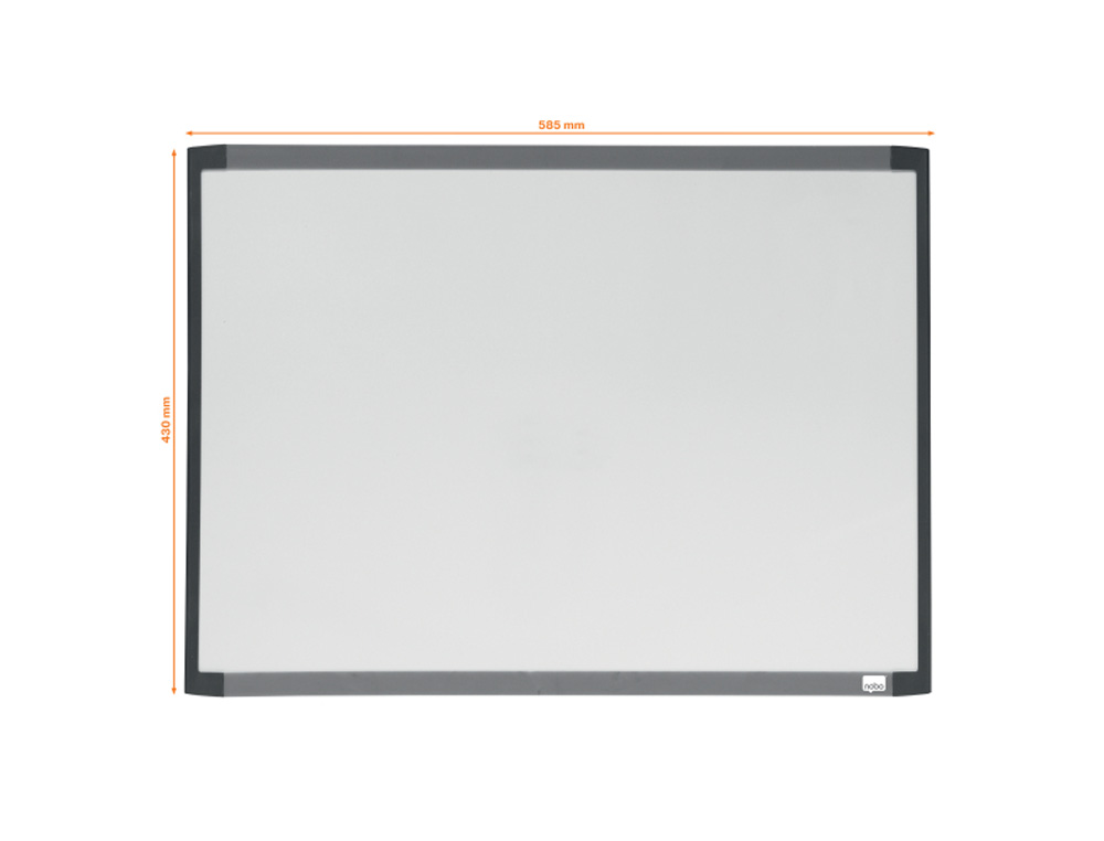 PIZARRA BLANCA NOBO MAGNETICA MARCO DOS TONOS COLOR 585X430 MM