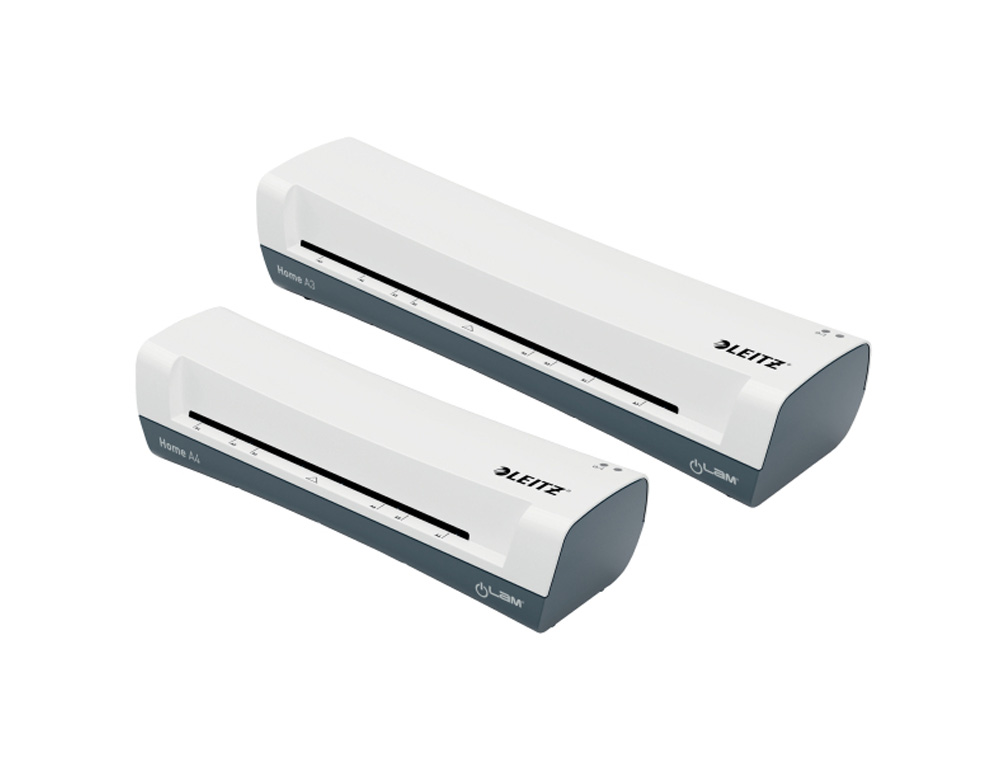 PLASTIFICADORA LEITZ ILAM HOME DIN A4 2 RODILLOS HASTA 125 MC COLOR BLANCO/GRIS
