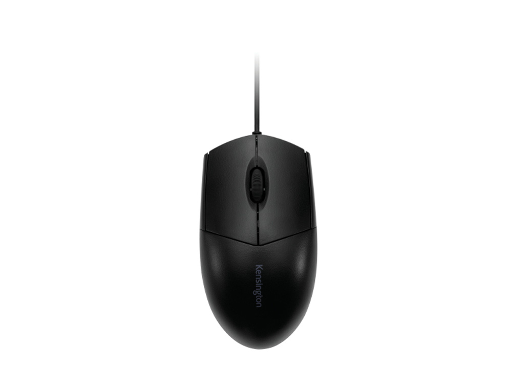 RATON KENSINGTON OPTICO PRO FIT 3 BOTONES 1600 DPI LAVABLE CON CABLE COLOR NEGRO