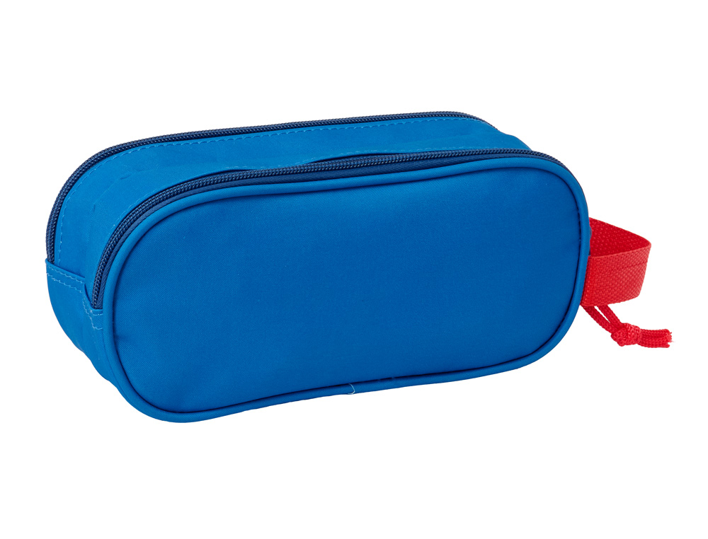BOLSO ESCOLAR PORTATODO SAFTA DOBLE 3D MOCHILAS 3D SUPERMAN 80X210X60 MM