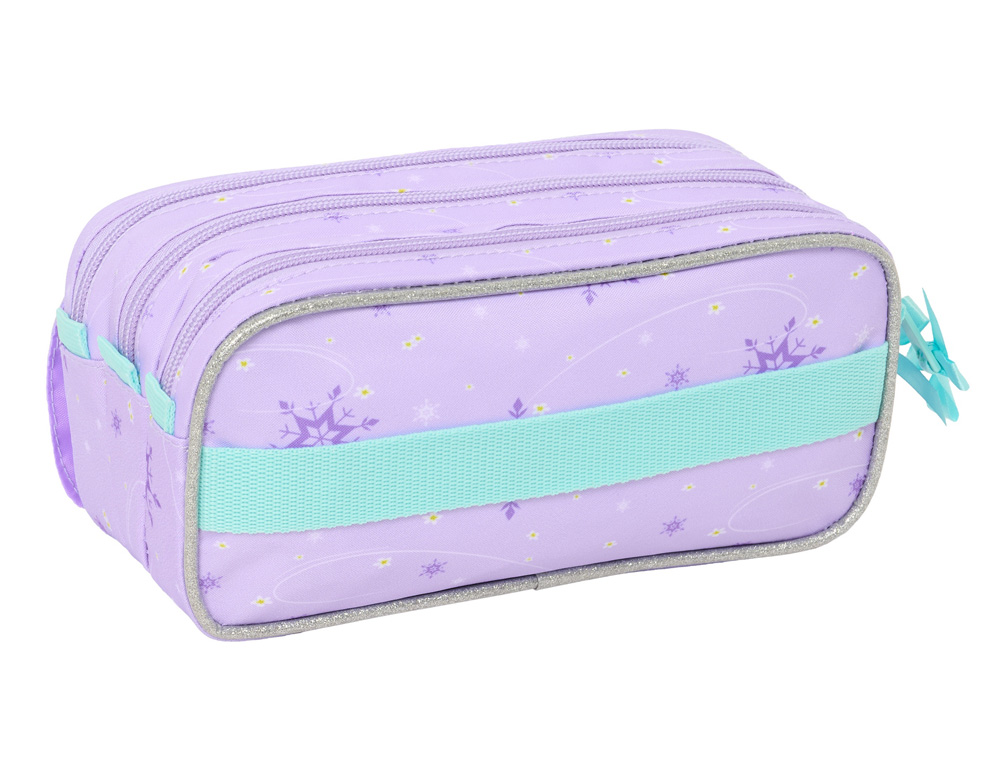BOLSO ESCOLAR PORTATODO SAFTA TRIPLE BIG FROZEN SPIRIT 100X215X80 MM