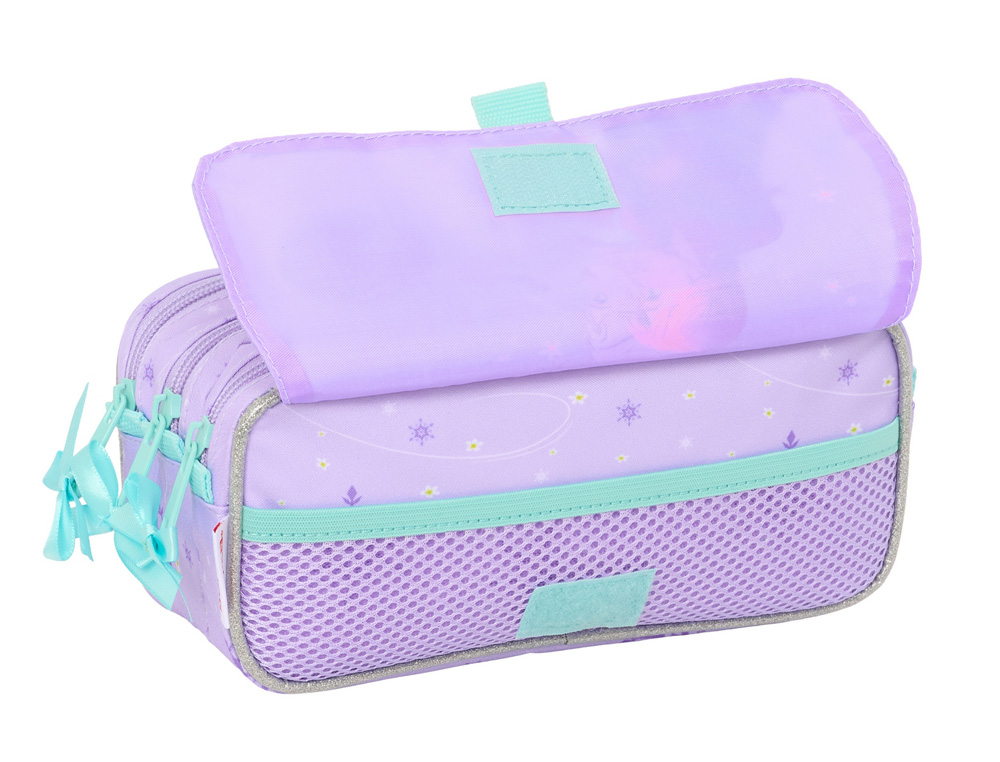 BOLSO ESCOLAR PORTATODO SAFTA TRIPLE BIG FROZEN SPIRIT 100X215X80 MM