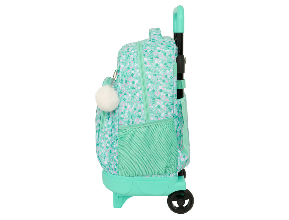 MOCHILA SAFTA GRANDE CON RUEDAS COMPACT EXTRAIBLE CUORE 450X330X220 MM