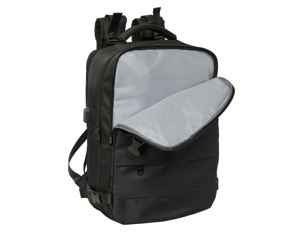 MOCHILA SAFTA VIAJE CABINA PORTATIL 15,6'' R. MADRID 440X290X190 MM
