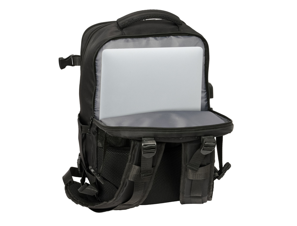 MOCHILA SAFTA VIAJE CABINA PORTATIL 15,6'' R. MADRID 440X290X190 MM