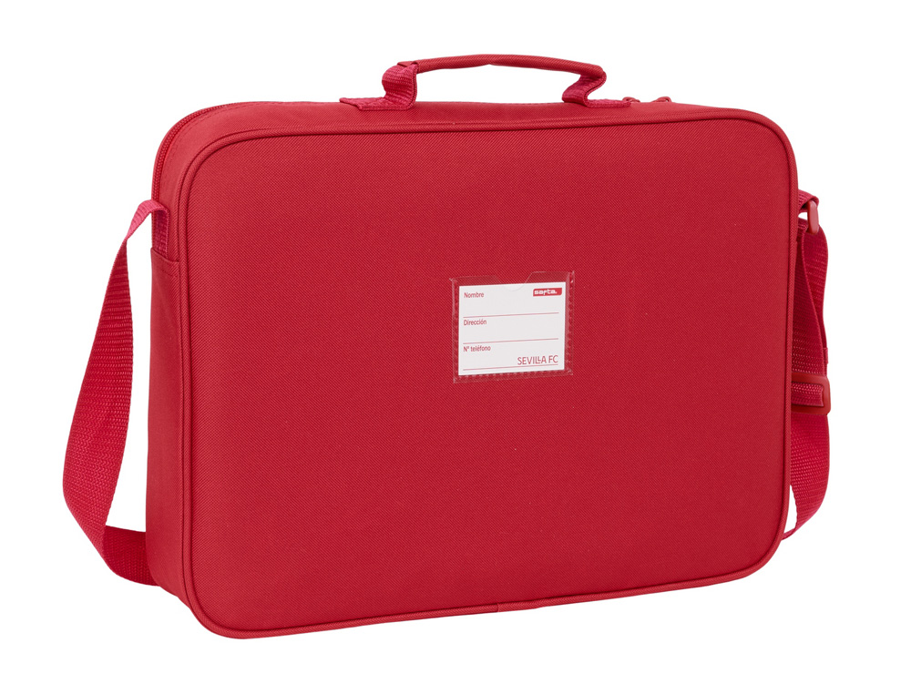 CARTERA EXTRAESCOLARES RESISTENTE AL AGUA SEVILLA F.C. 280X380X60 MM