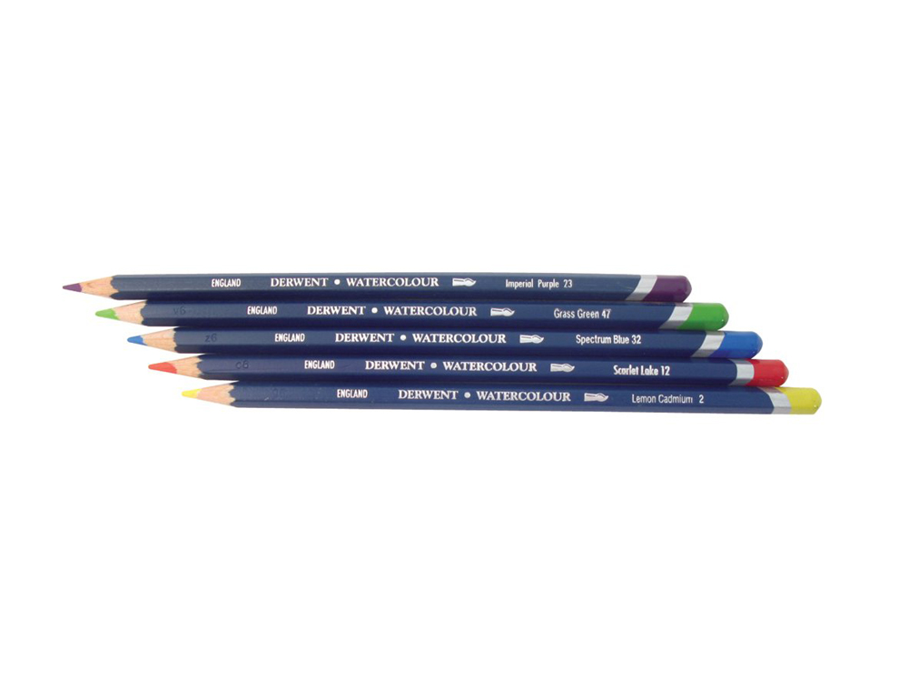 LAPICES DE COLORES DERWENT WATERCOLOUR CAJA METALICA 12 UNIDADES COLORES SURTIDOS