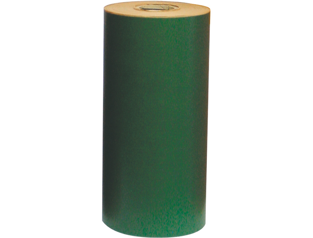 PAPEL DE REGALO KRAFT LISO KFC BOBINA ANCHO 31 CM PESO 3,5 KG GRAMAJE 60 GR COLOR VERDE