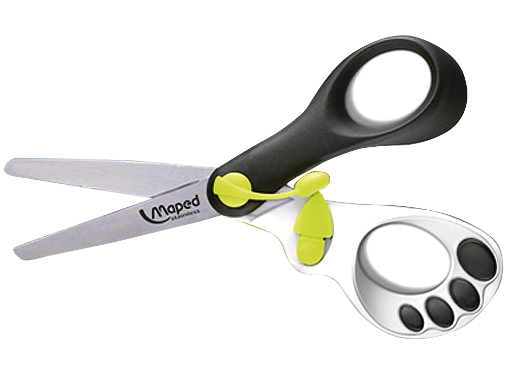 TIJERA ESCOLAR MAPED MAGIC UP KOOPY 13CM CON RESORTE PARA FACILITAR LA ACCION DEL CORTE UNIDAD