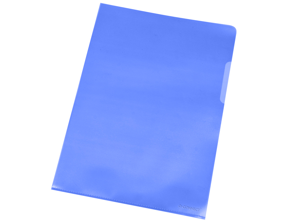 CARPETA DOSSIER UERO PLASTICO Q-CONNECT DIN A4 120 MICRAS AZUL -BOLSA DE 10 UNIDADES