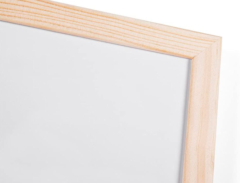 PIZARRA BLANCA Q-CONNECT LAMINADA MARCO DE MADERA 120X90 CM