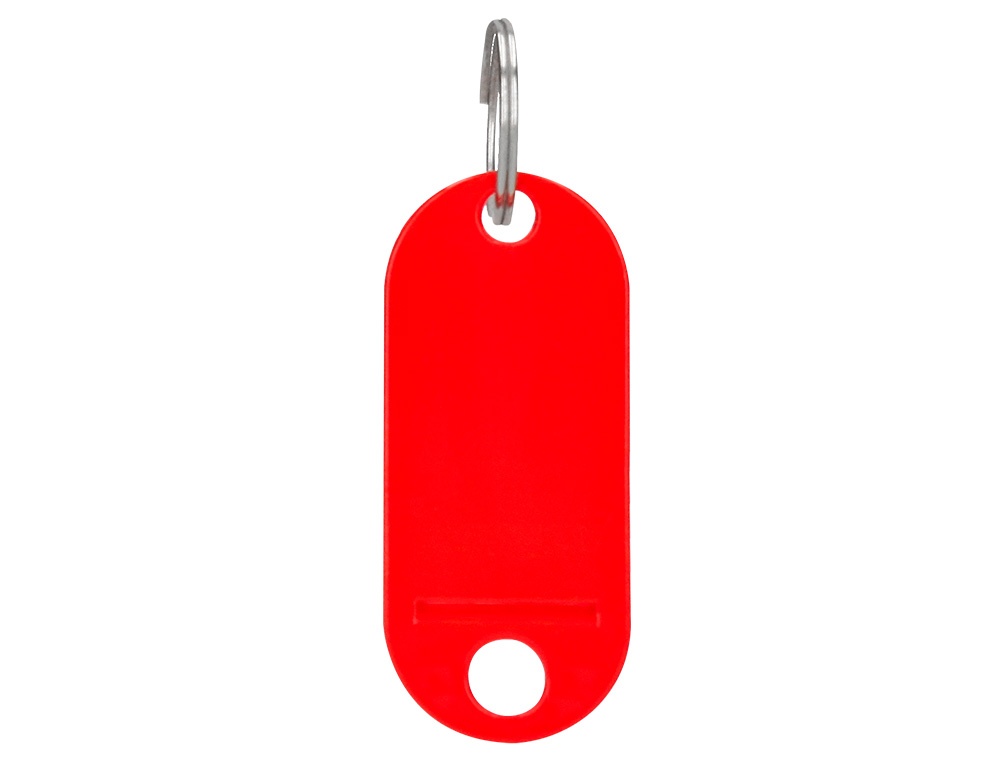 LLAVERO PORTAETIQUETAS Q-CONNECT COLOR ROJO EXPOSITOR DE 100 UNIDADES