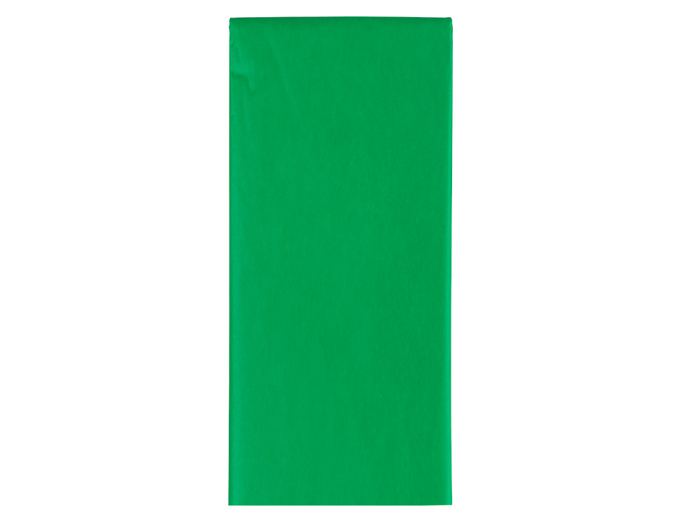 PAPEL SEDA LIDERPAPEL 52X76CM 18G/M2 BOLSA DE 5 HOJAS VERDE