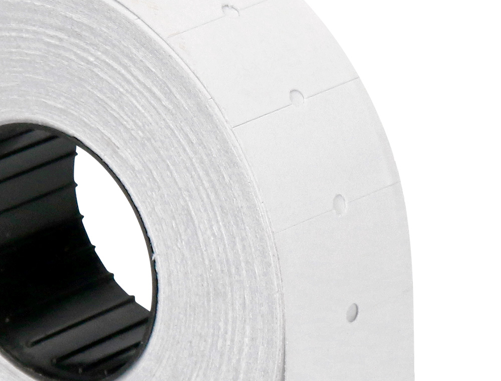 ETIQUETAS Q-CONNECT BLANCA 21X12 MM LISA ROLLO 1000 ETIQUETAS PARA ETIQUETADORA CONNECT KF00712