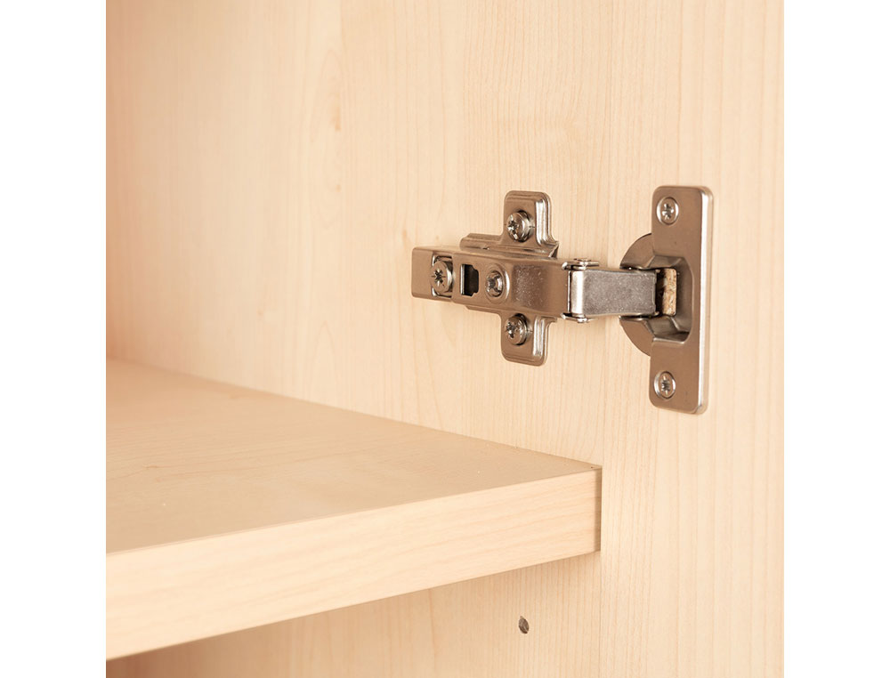 ARMARIO ROCADA CON CUATRO ESTANTES Y DOS PUERTAS SERIE STORE 195X90X45 ACABADO AA01 HAYA/HAYA