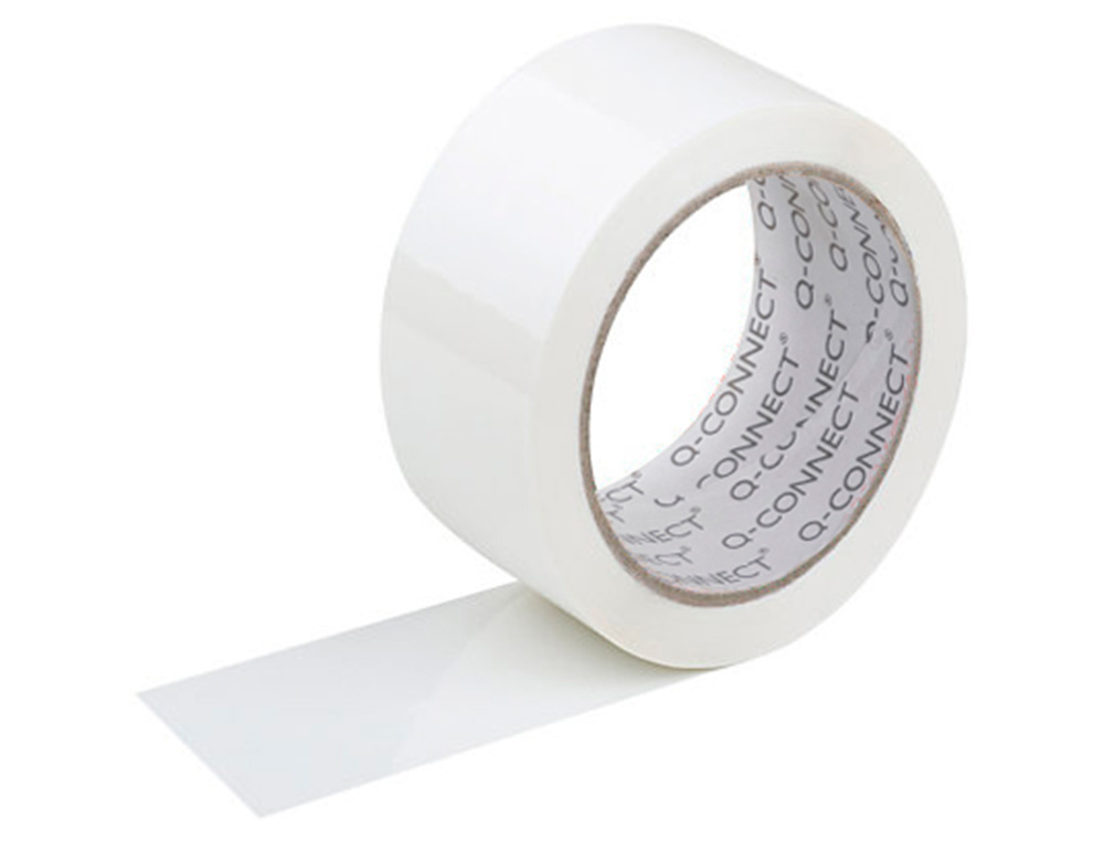 CINTA ADHESIVA Q-CONNECT POLIPROPILENO BLANCA 66 MT X 50 MM PARA EMBALAJE