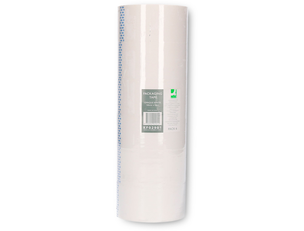 CINTA ADHESIVA Q-CONNECT POLIPROPILENO BLANCA 66 MT X 50 MM PARA EMBALAJE