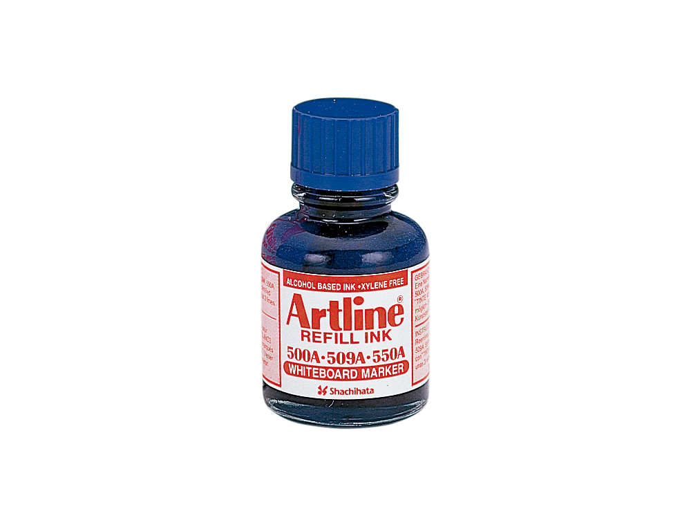 TINTA ARTLINE AZUL PARA ROTULADOR PIZARRA BLANCA 500A BOTE 20 ML