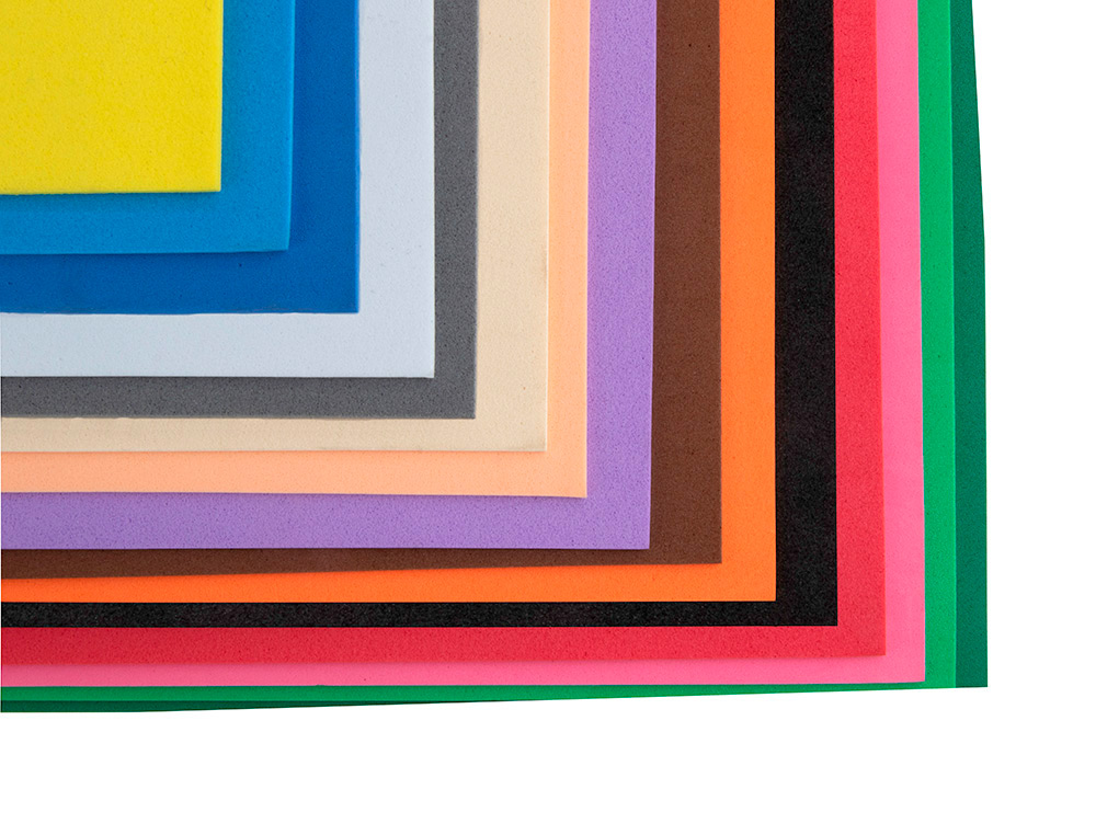 GOMA EVA LIDERPAPEL 50X70CM 60G/M2 ESPESOR 1.5MM AMARILLO