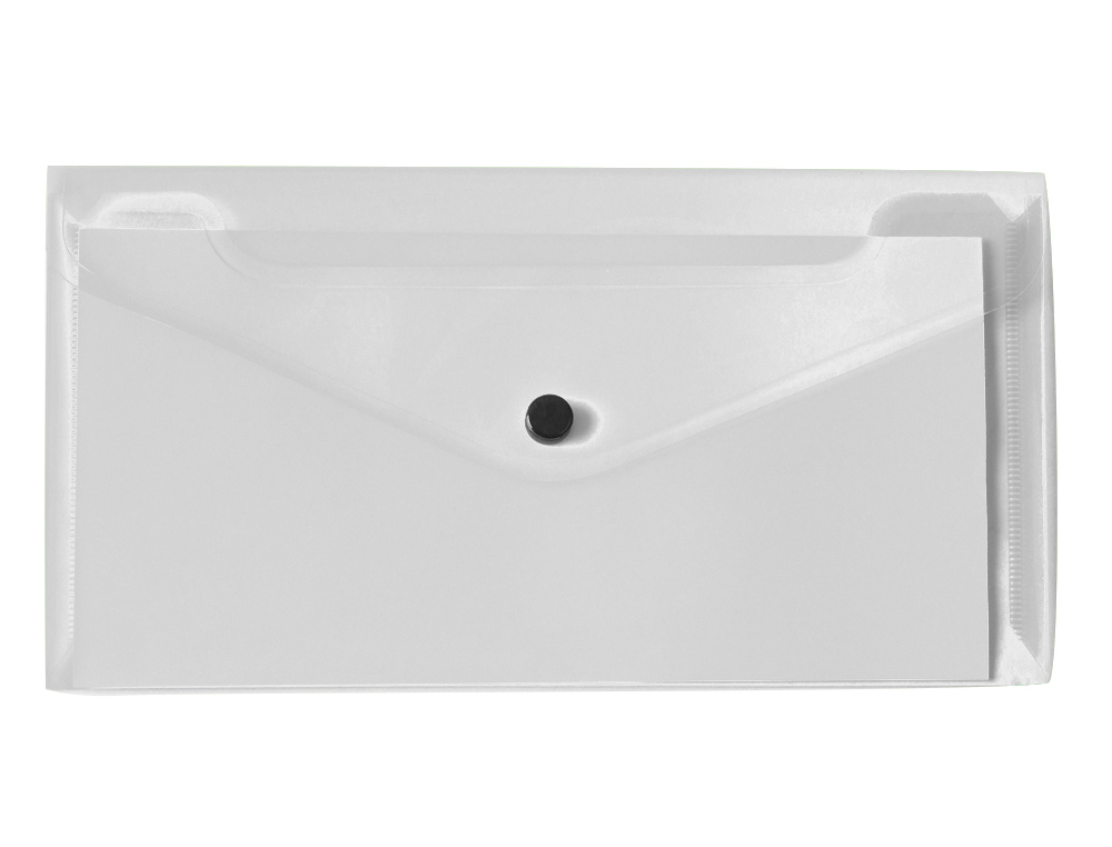 CARPETA LIDERPAPEL DOSSIER BROCHE POLIPROPILENO TAMAO SOBRE AMERICANO 260X140MM TRANSPARENTE
