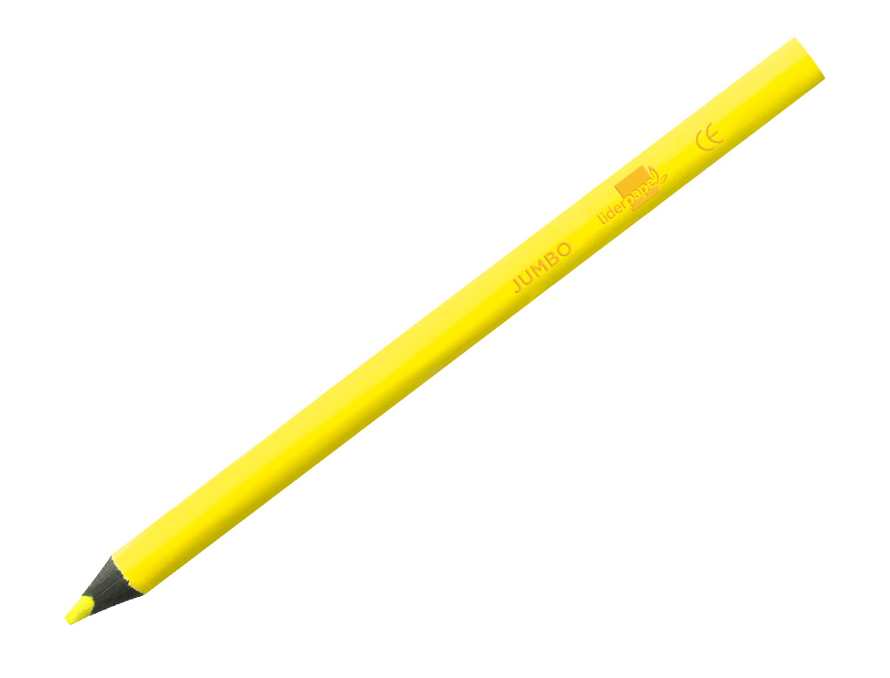 LAPICES FLUORESCENTE LIDERPAPEL JUMBO NEON AMARILLO