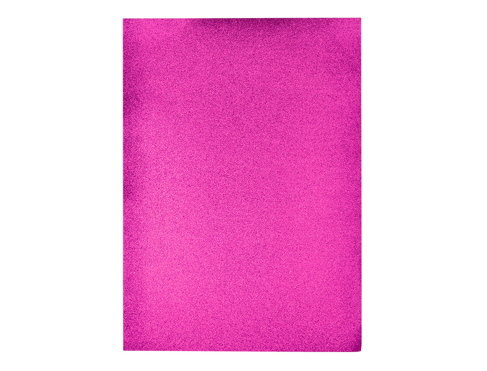 GOMA EVA CON PURPURINA BIODEGRADABLE LIDERPAPEL 50X70CM 60G/M2 ESPESOR 2 MM VIOLETA