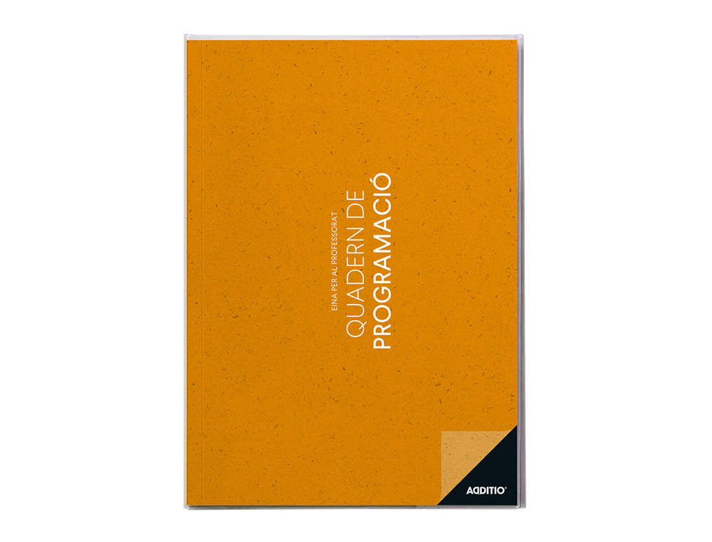 CUADERNO DE PROGRAMACION CATALAN ADDITIO DIN A4 PLAN MENSUAL Y PROGRAMACION SEMANAL DEL CURSO