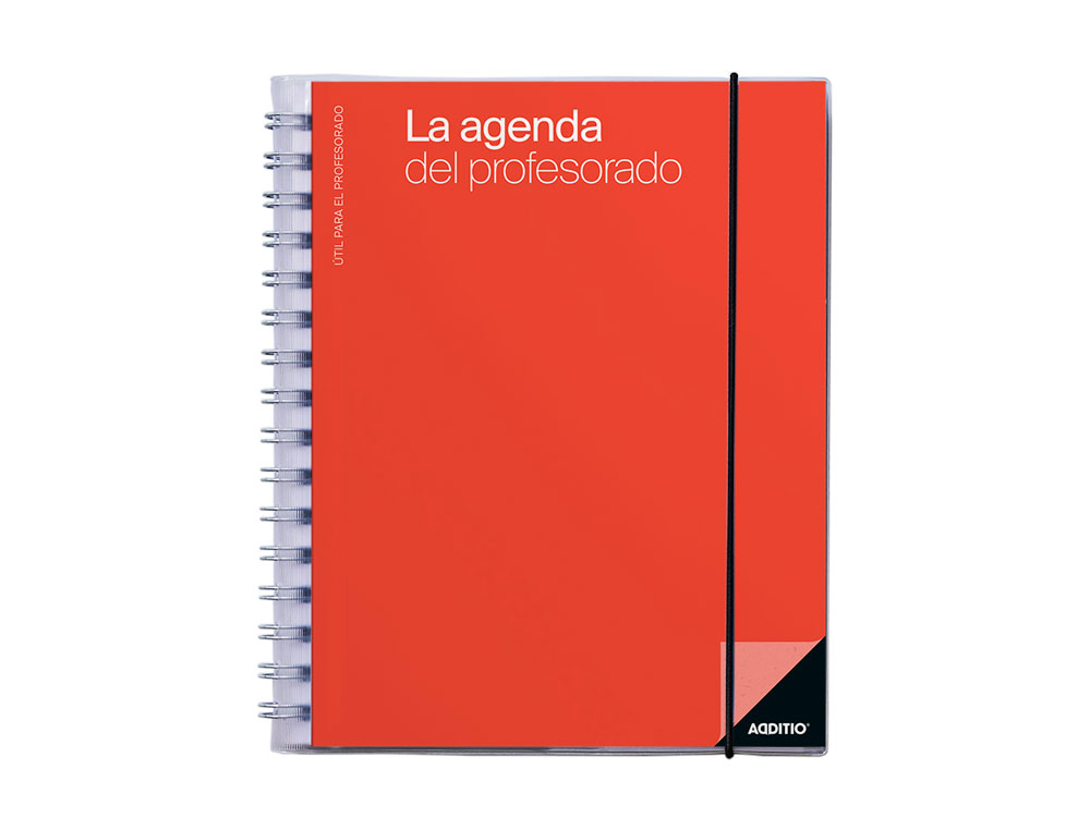 AGENDA DEL PROFESOR ADDITIO PLANIFICACION TRIMESTRAL SEMANA VISTA 16,5 X 21,5 CM COLOR LILA